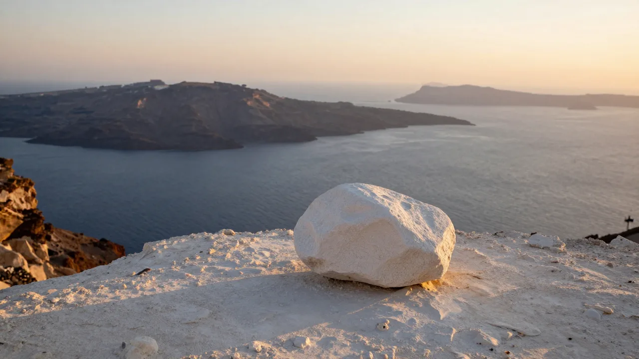 Stone from the Aegean's caldera